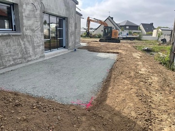 Travaux de terrassement dans le secteur de Saint-Brieuc