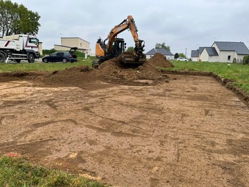 Travaux de terrassement dans le secteur de Saint-Brieuc