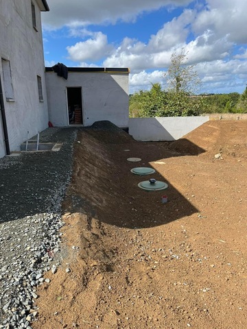 Travaux de terrassement dans le secteur de Saint-Brieuc